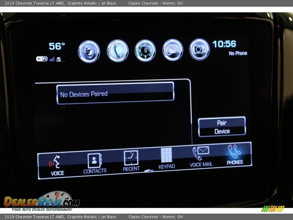 2019 Chevrolet Traverse LT AWD Graphite Metallic / Jet Black Photo #11