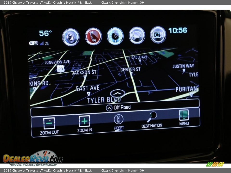 2019 Chevrolet Traverse LT AWD Graphite Metallic / Jet Black Photo #12