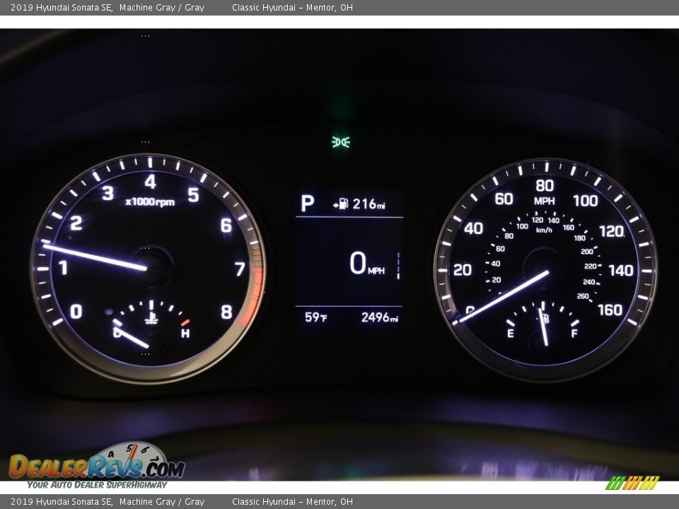 2019 Hyundai Sonata SE Machine Gray / Gray Photo #8
