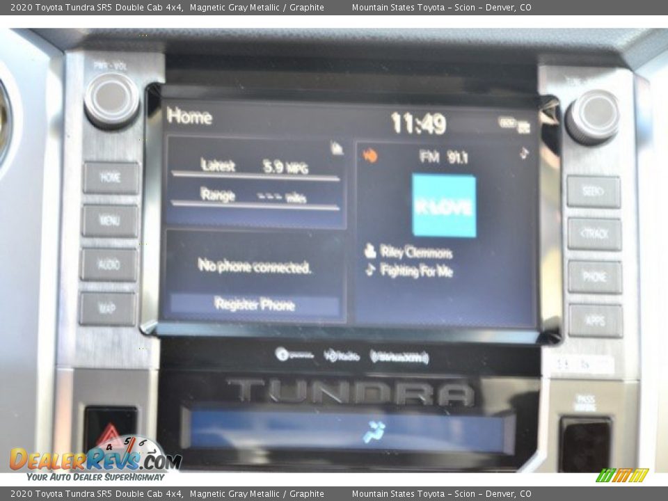 2020 Toyota Tundra SR5 Double Cab 4x4 Magnetic Gray Metallic / Graphite Photo #8
