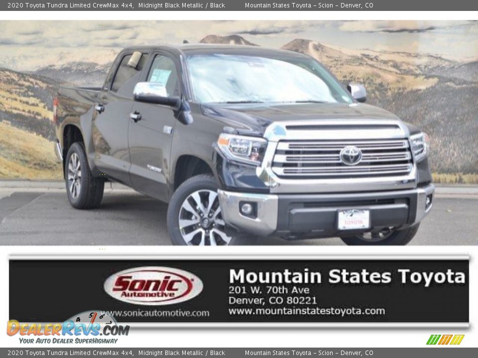 2020 Toyota Tundra Limited CrewMax 4x4 Midnight Black Metallic / Black Photo #1
