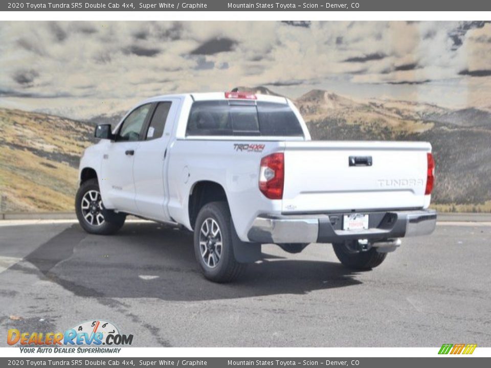 2020 Toyota Tundra SR5 Double Cab 4x4 Super White / Graphite Photo #3