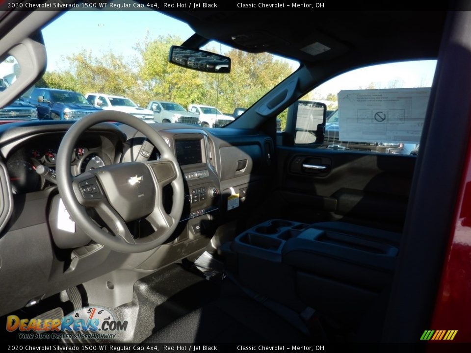 2020 Chevrolet Silverado 1500 WT Regular Cab 4x4 Red Hot / Jet Black Photo #7