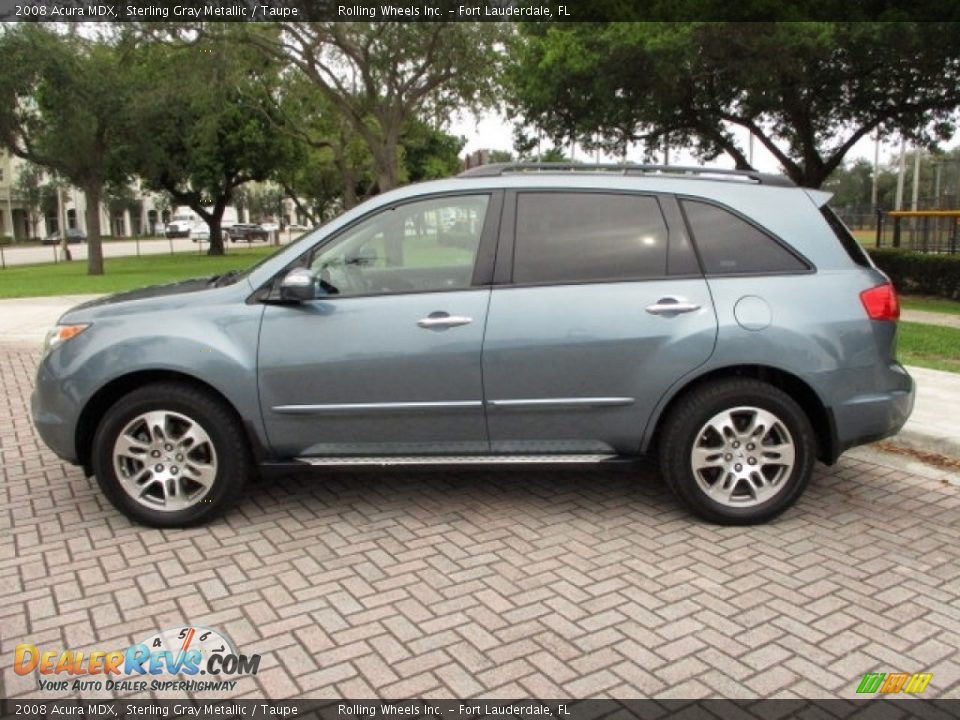 2008 Acura MDX Sterling Gray Metallic / Taupe Photo #3