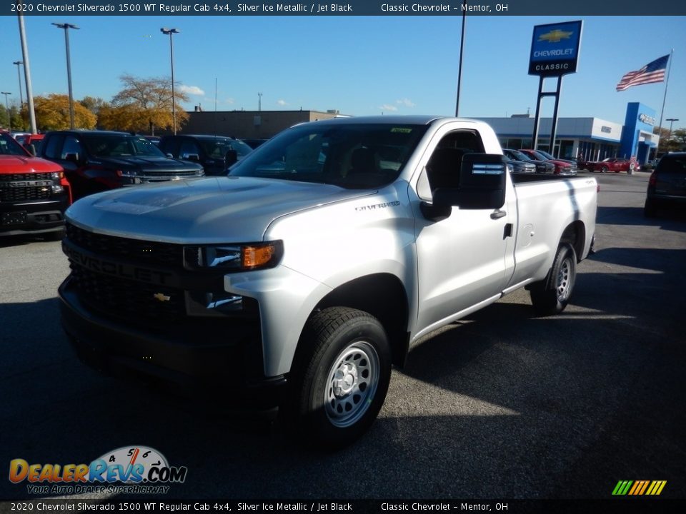 2020 Chevrolet Silverado 1500 WT Regular Cab 4x4 Silver Ice Metallic / Jet Black Photo #1