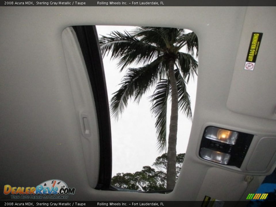 2008 Acura MDX Sterling Gray Metallic / Taupe Photo #6