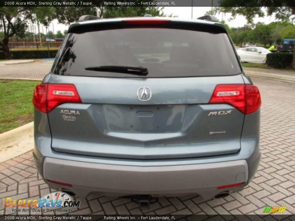2008 Acura MDX Sterling Gray Metallic / Taupe Photo #9