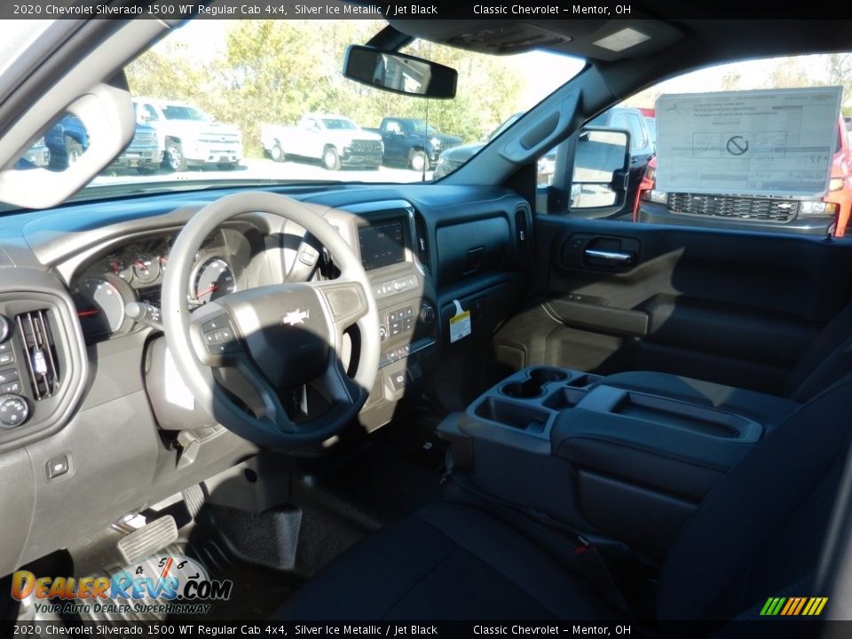 2020 Chevrolet Silverado 1500 WT Regular Cab 4x4 Silver Ice Metallic / Jet Black Photo #7