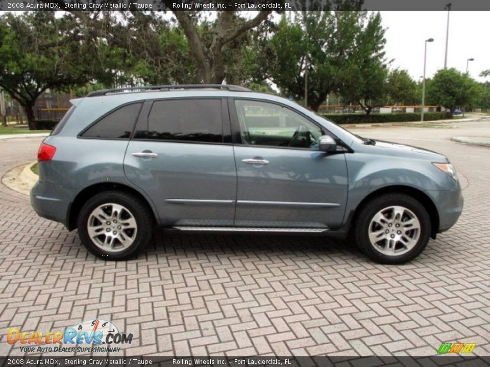 2008 Acura MDX Sterling Gray Metallic / Taupe Photo #13