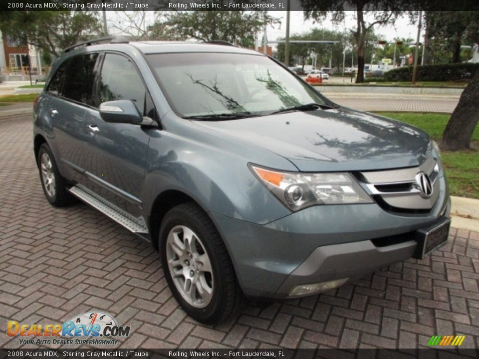 2008 Acura MDX Sterling Gray Metallic / Taupe Photo #15