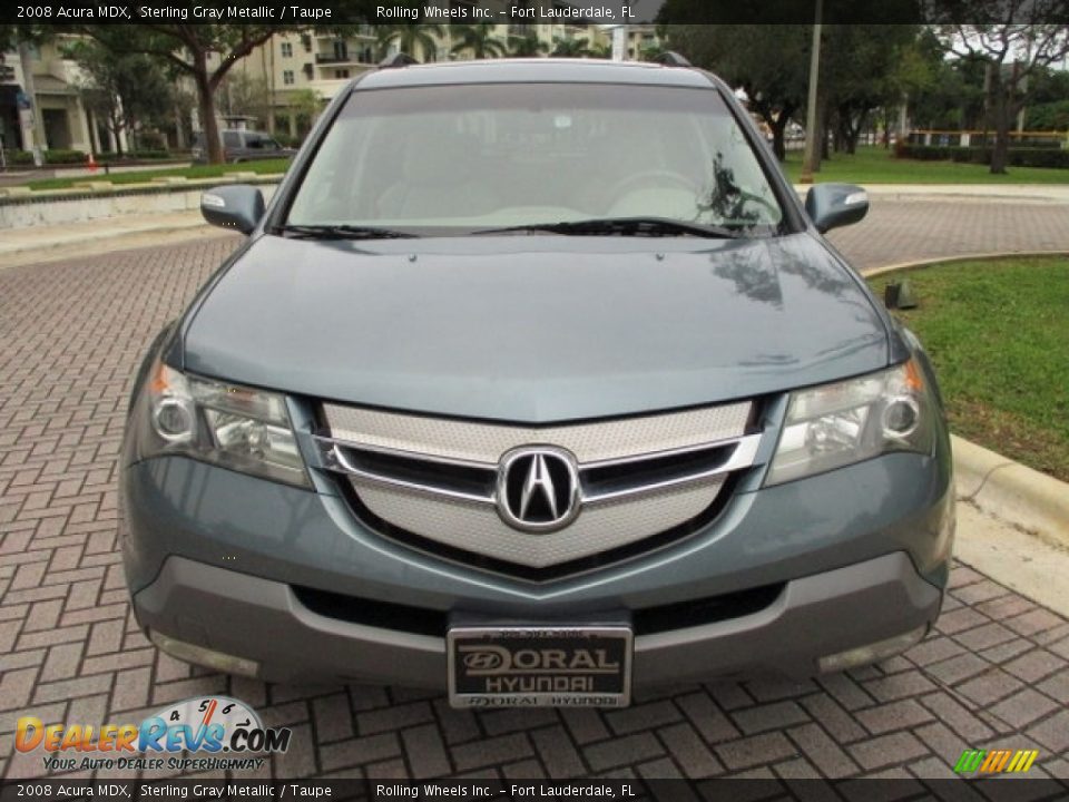 2008 Acura MDX Sterling Gray Metallic / Taupe Photo #17