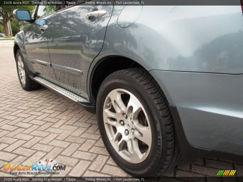 2008 Acura MDX Sterling Gray Metallic / Taupe Photo #19
