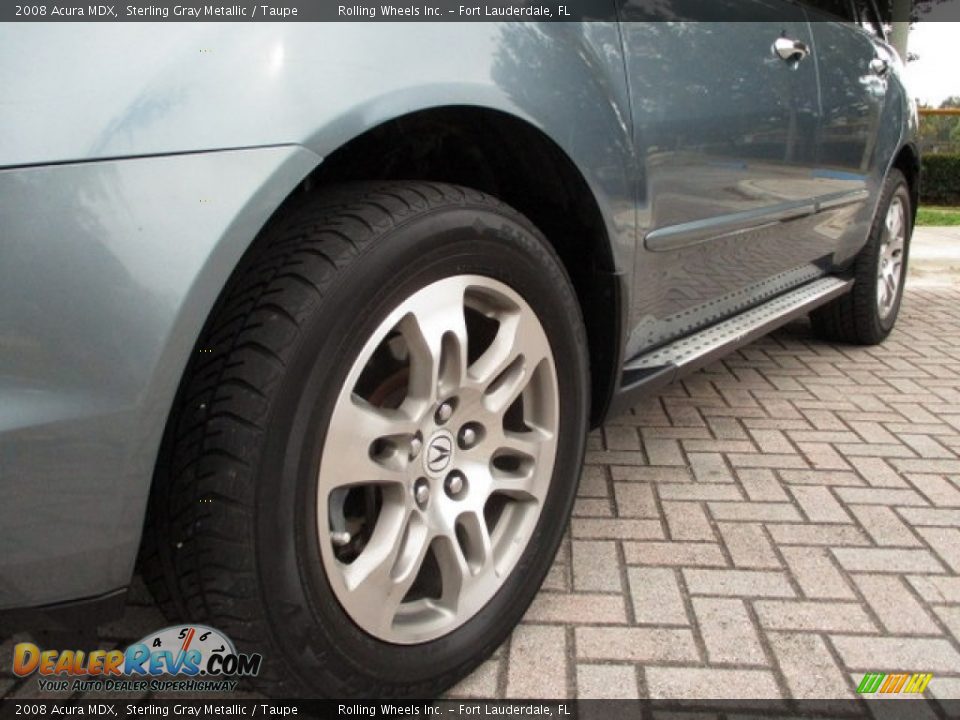 2008 Acura MDX Sterling Gray Metallic / Taupe Photo #21