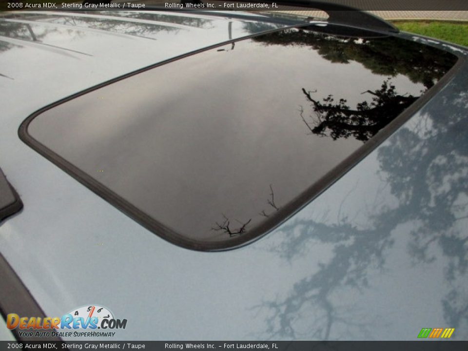 2008 Acura MDX Sterling Gray Metallic / Taupe Photo #23