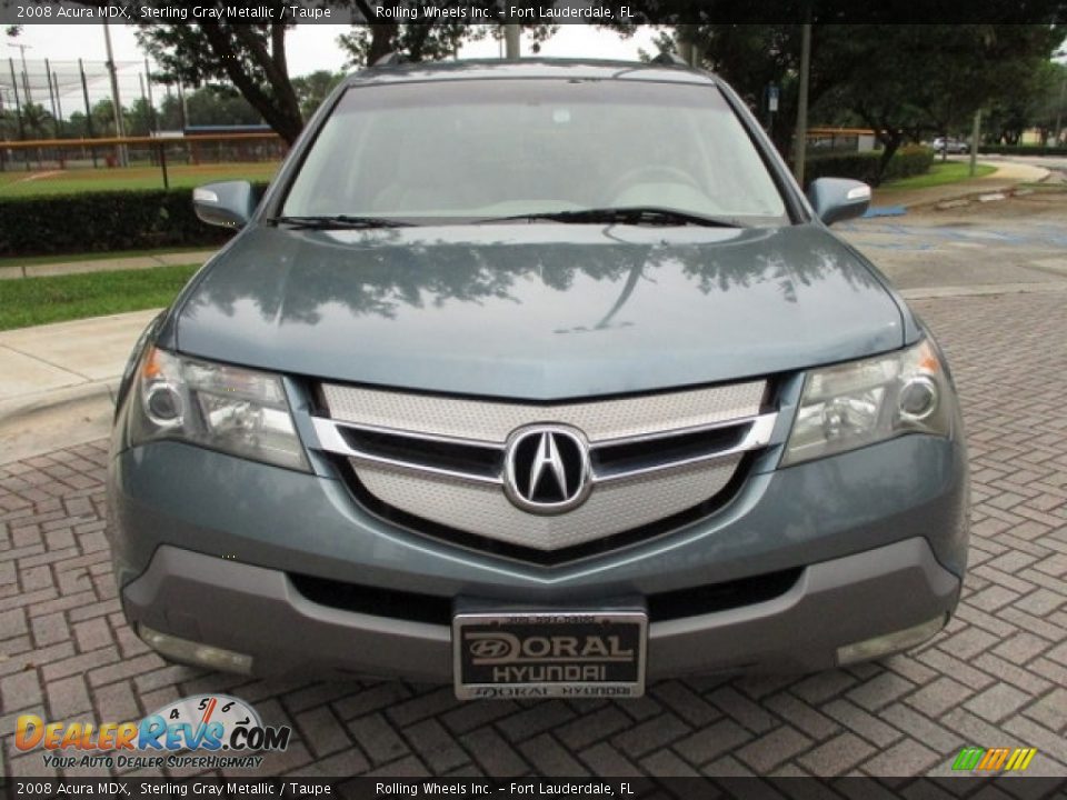 2008 Acura MDX Sterling Gray Metallic / Taupe Photo #28