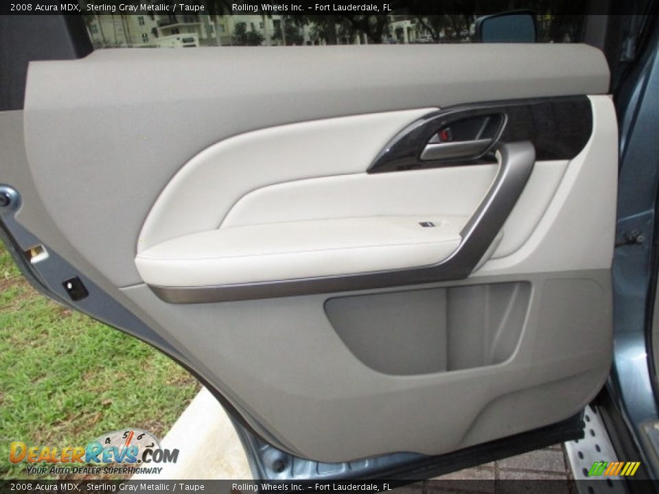 2008 Acura MDX Sterling Gray Metallic / Taupe Photo #30