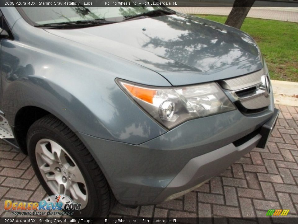 2008 Acura MDX Sterling Gray Metallic / Taupe Photo #33