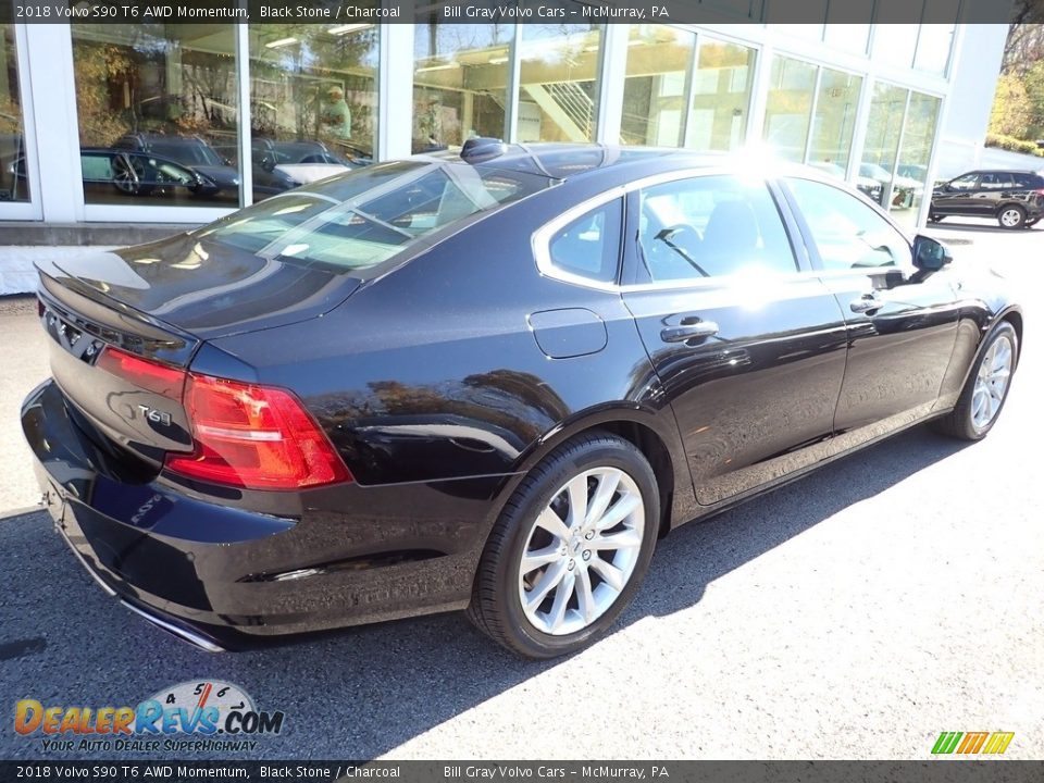 2018 Volvo S90 T6 AWD Momentum Black Stone / Charcoal Photo #3