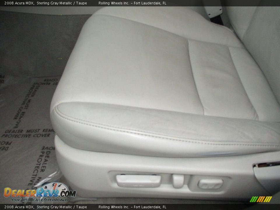 2008 Acura MDX Sterling Gray Metallic / Taupe Photo #35