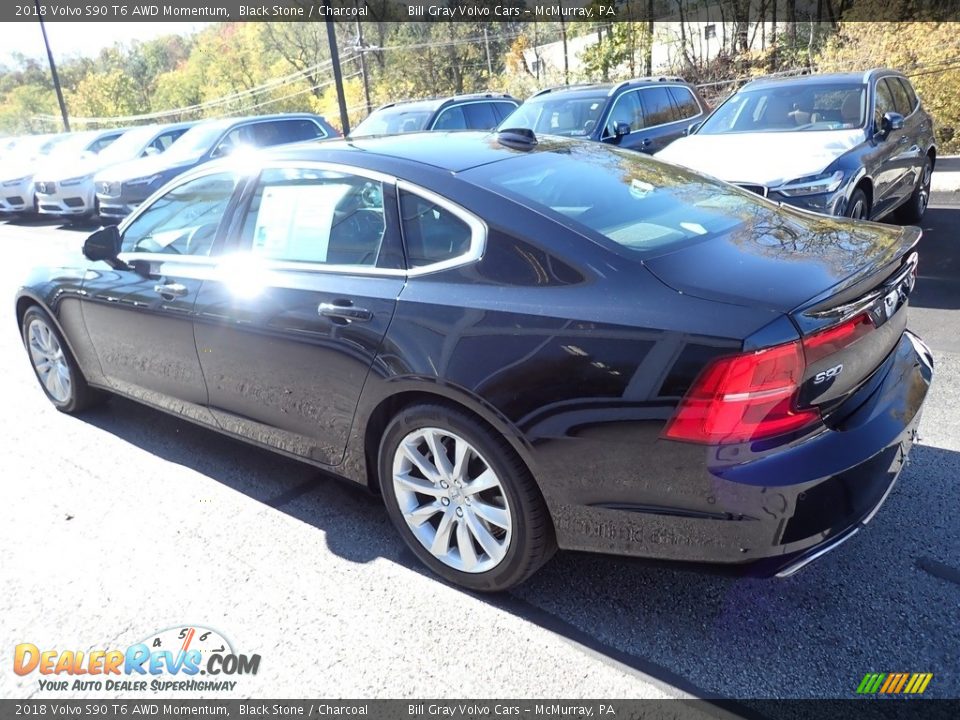 2018 Volvo S90 T6 AWD Momentum Black Stone / Charcoal Photo #6