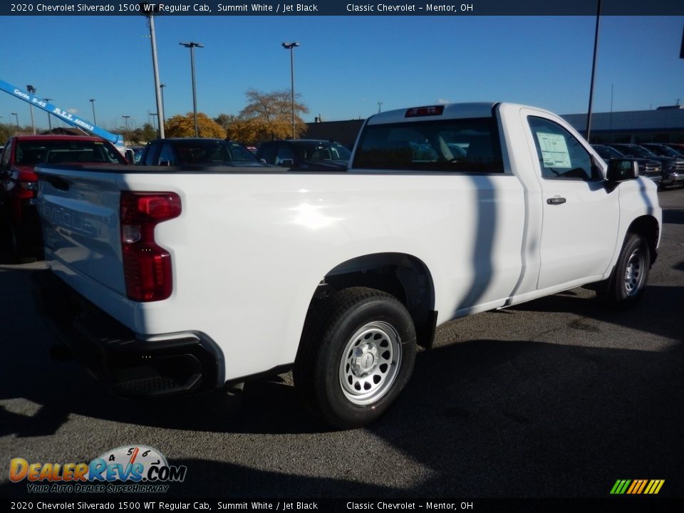 2020 Chevrolet Silverado 1500 WT Regular Cab Summit White / Jet Black Photo #4