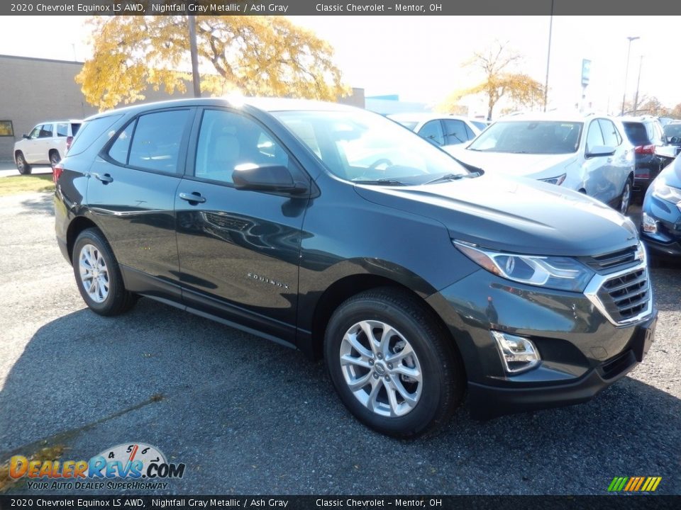 2020 Chevrolet Equinox LS AWD Nightfall Gray Metallic / Ash Gray Photo #3
