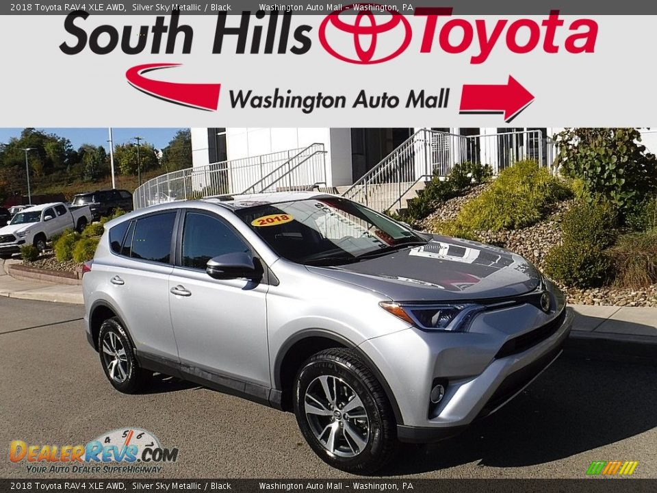 2018 Toyota RAV4 XLE AWD Silver Sky Metallic / Black Photo #1