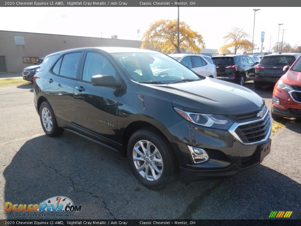2020 Chevrolet Equinox LS AWD Nightfall Gray Metallic / Ash Gray Photo #3