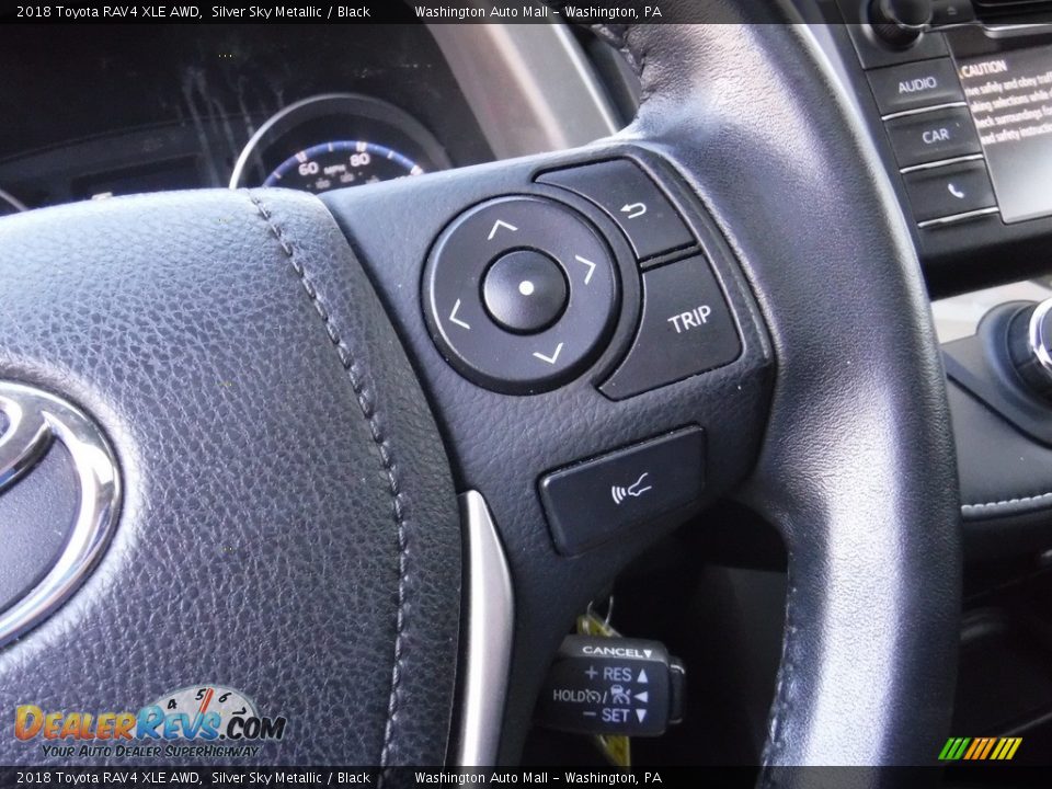 2018 Toyota RAV4 XLE AWD Silver Sky Metallic / Black Photo #22