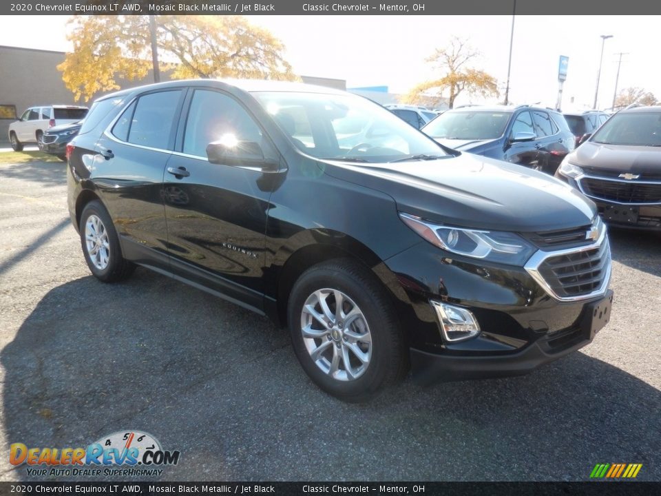 2020 Chevrolet Equinox LT AWD Mosaic Black Metallic / Jet Black Photo #3
