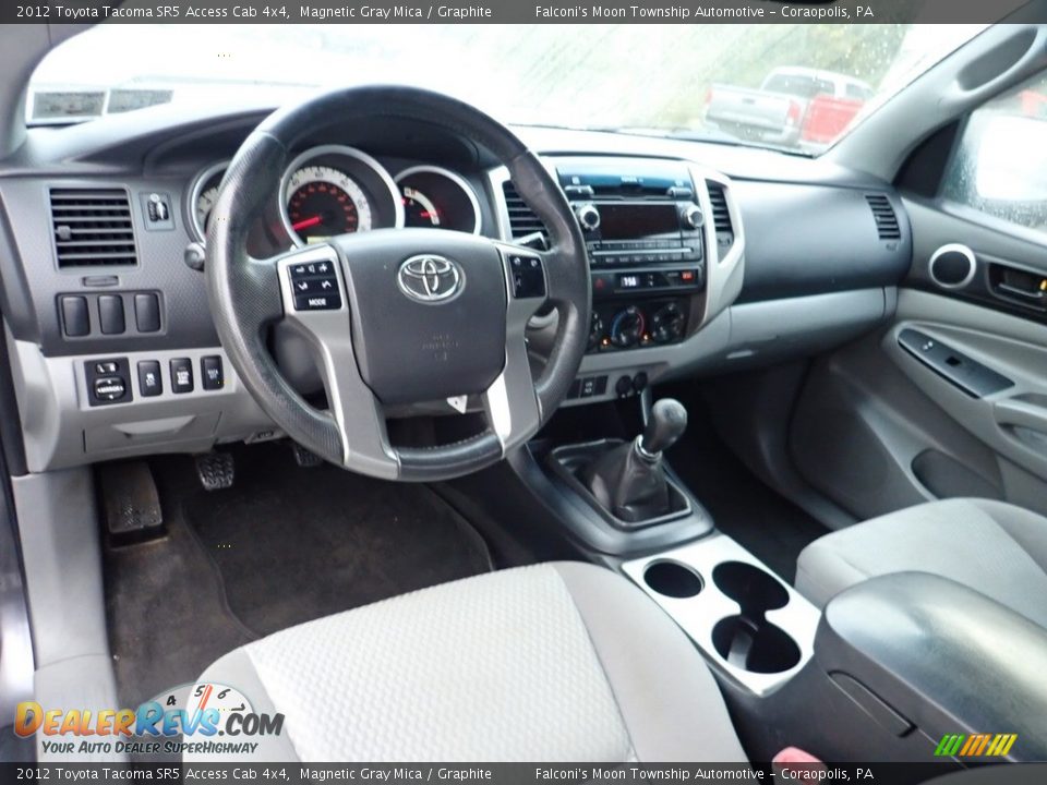 2012 Toyota Tacoma SR5 Access Cab 4x4 Magnetic Gray Mica / Graphite Photo #17