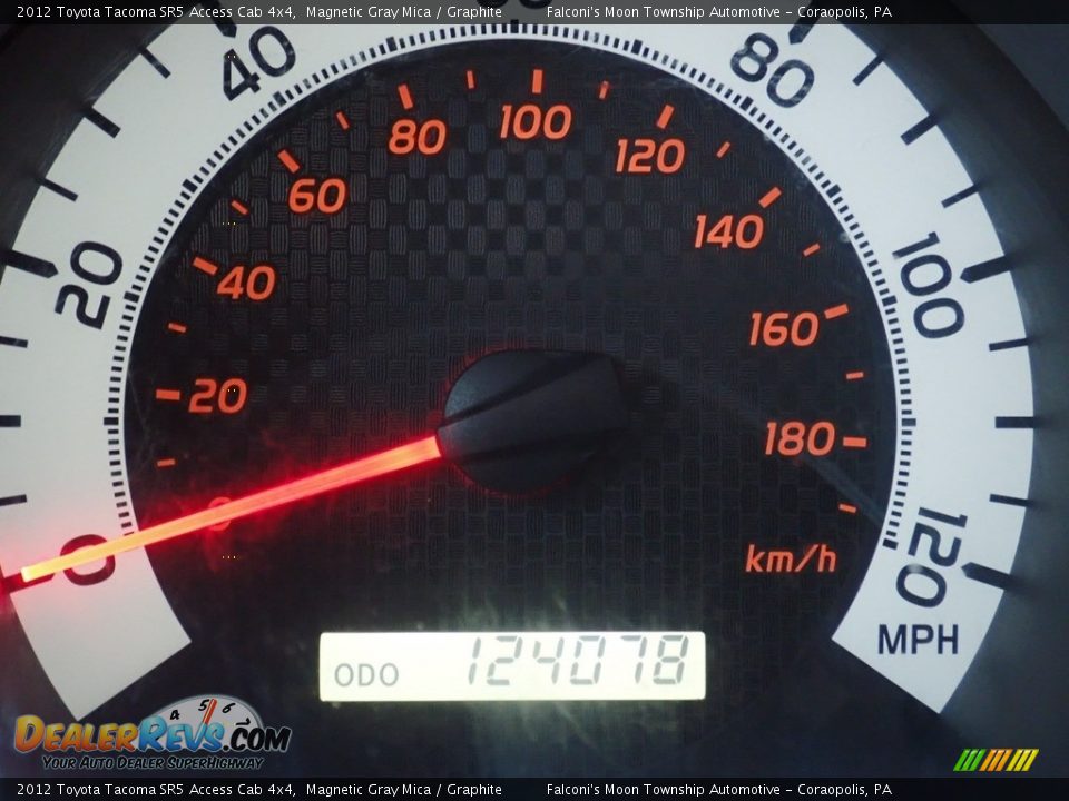 2012 Toyota Tacoma SR5 Access Cab 4x4 Magnetic Gray Mica / Graphite Photo #24