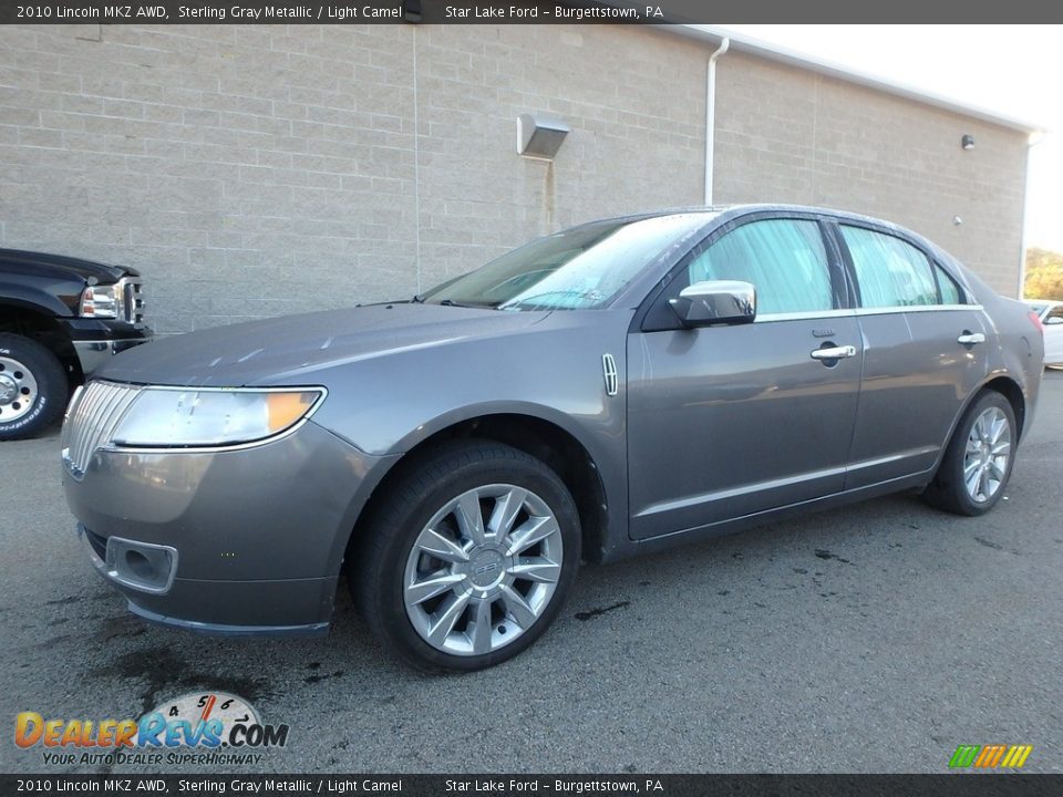 2010 Lincoln MKZ AWD Sterling Gray Metallic / Light Camel Photo #1