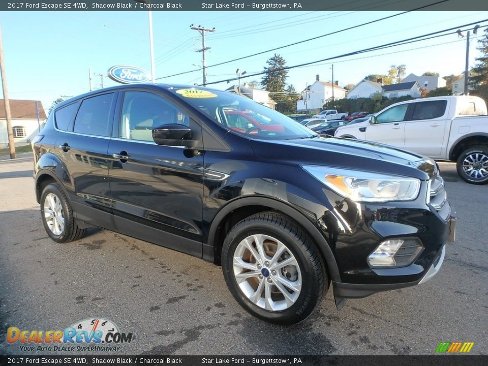 2017 Ford Escape SE 4WD Shadow Black / Charcoal Black Photo #3