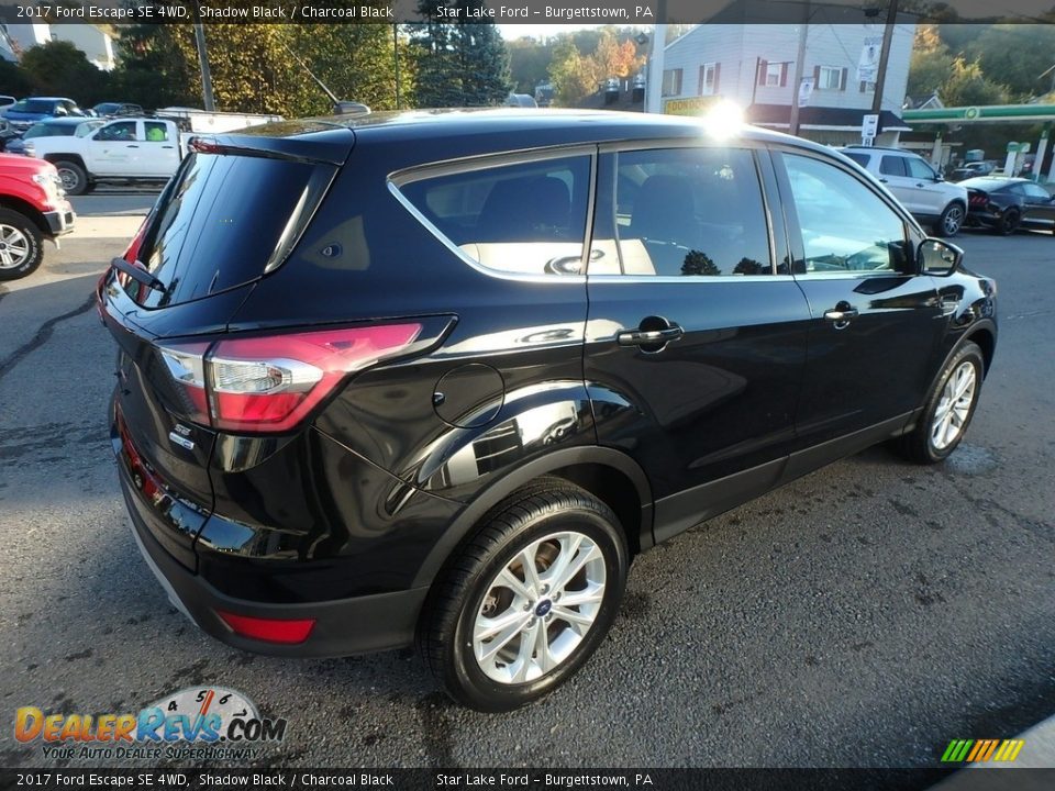 2017 Ford Escape SE 4WD Shadow Black / Charcoal Black Photo #5