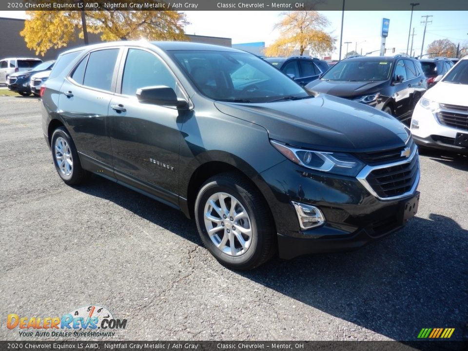 2020 Chevrolet Equinox LS AWD Nightfall Gray Metallic / Ash Gray Photo #3