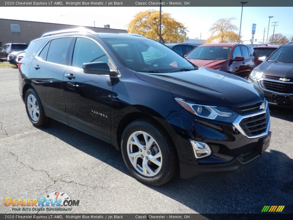 2020 Chevrolet Equinox LT AWD Midnight Blue Metallic / Jet Black Photo #3