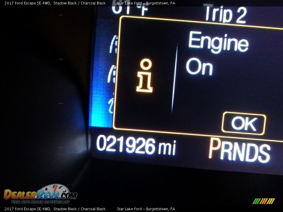 2017 Ford Escape SE 4WD Shadow Black / Charcoal Black Photo #20