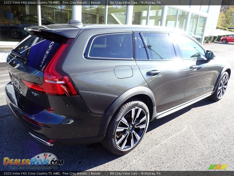 2020 Volvo V60 Cross Country T5 AWD Pine Grey Metallic / Blonde Photo #2