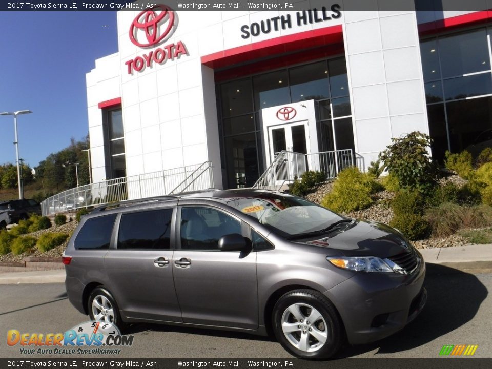 2017 Toyota Sienna LE Predawn Gray Mica / Ash Photo #2