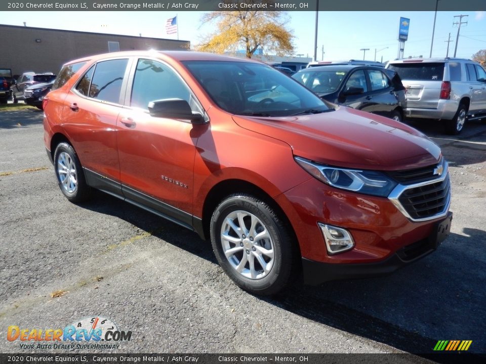 2020 Chevrolet Equinox LS Cayenne Orange Metallic / Ash Gray Photo #3