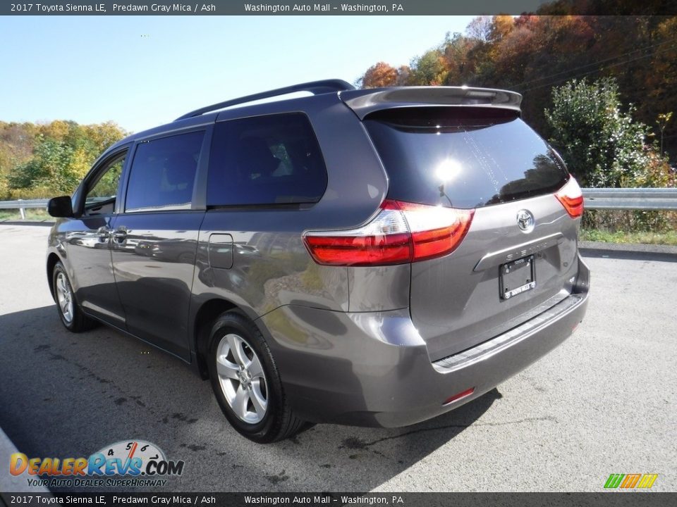 2017 Toyota Sienna LE Predawn Gray Mica / Ash Photo #6