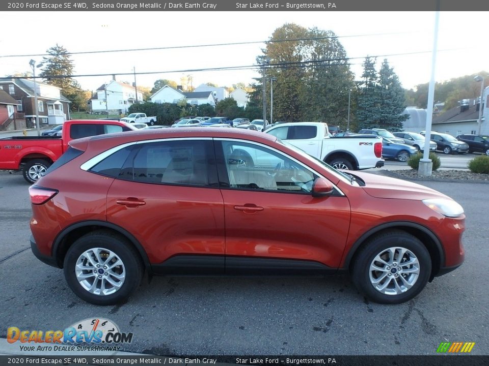 2020 Ford Escape SE 4WD Sedona Orange Metallic / Dark Earth Gray Photo #4