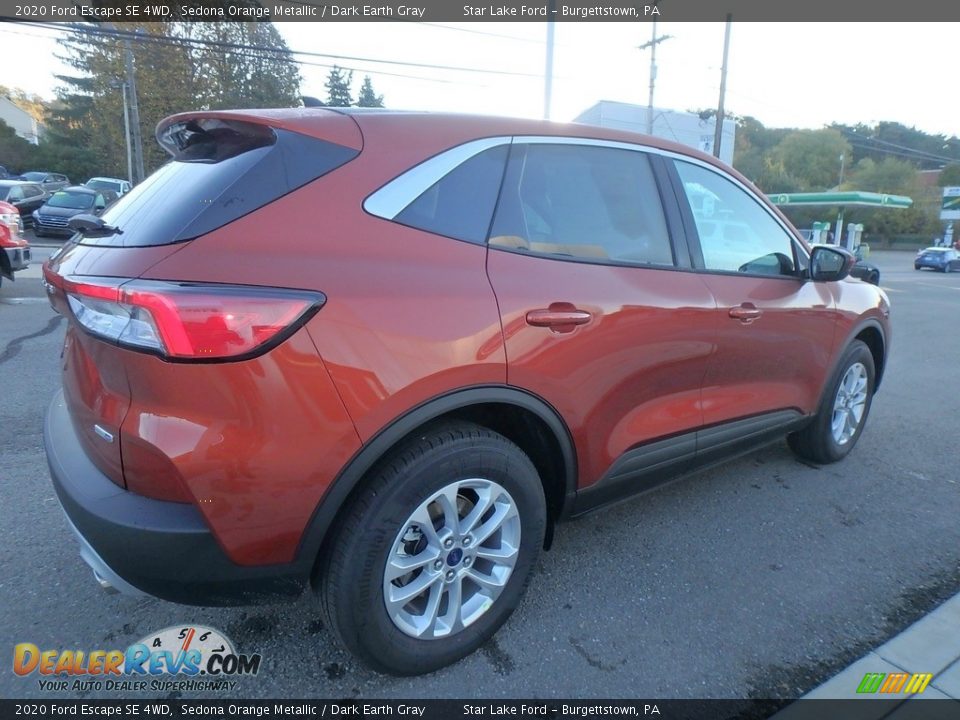2020 Ford Escape SE 4WD Sedona Orange Metallic / Dark Earth Gray Photo #5