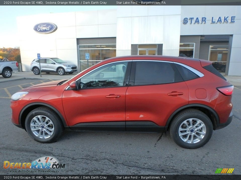 2020 Ford Escape SE 4WD Sedona Orange Metallic / Dark Earth Gray Photo #9