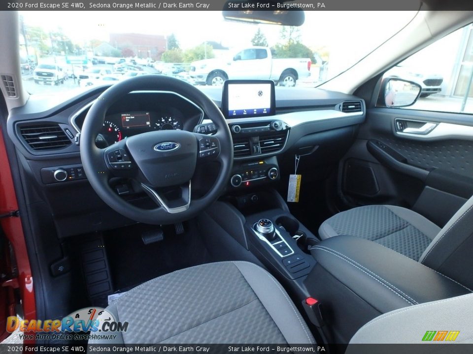 Dark Earth Gray Interior - 2020 Ford Escape SE 4WD Photo #14