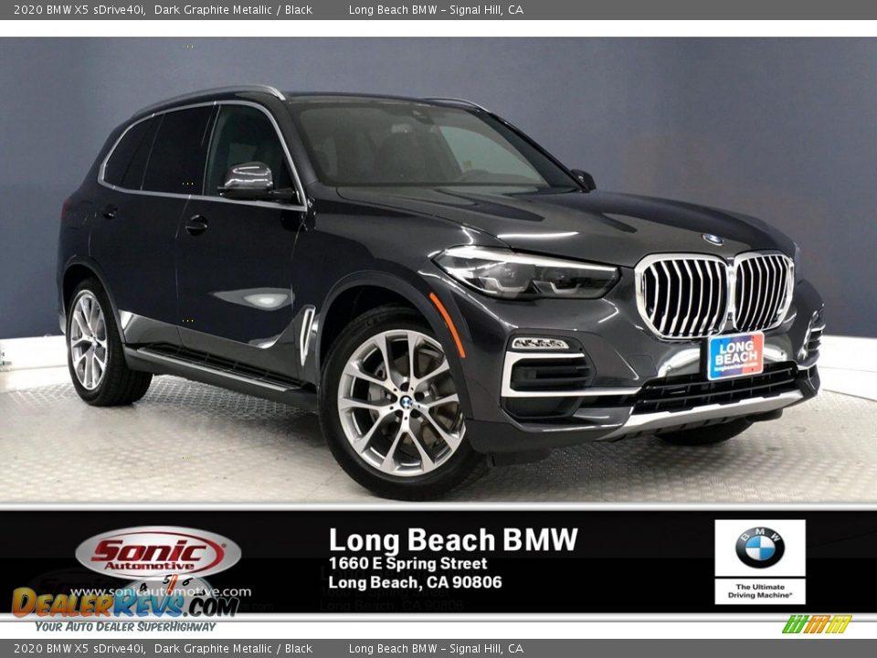 2020 BMW X5 sDrive40i Dark Graphite Metallic / Black Photo #1