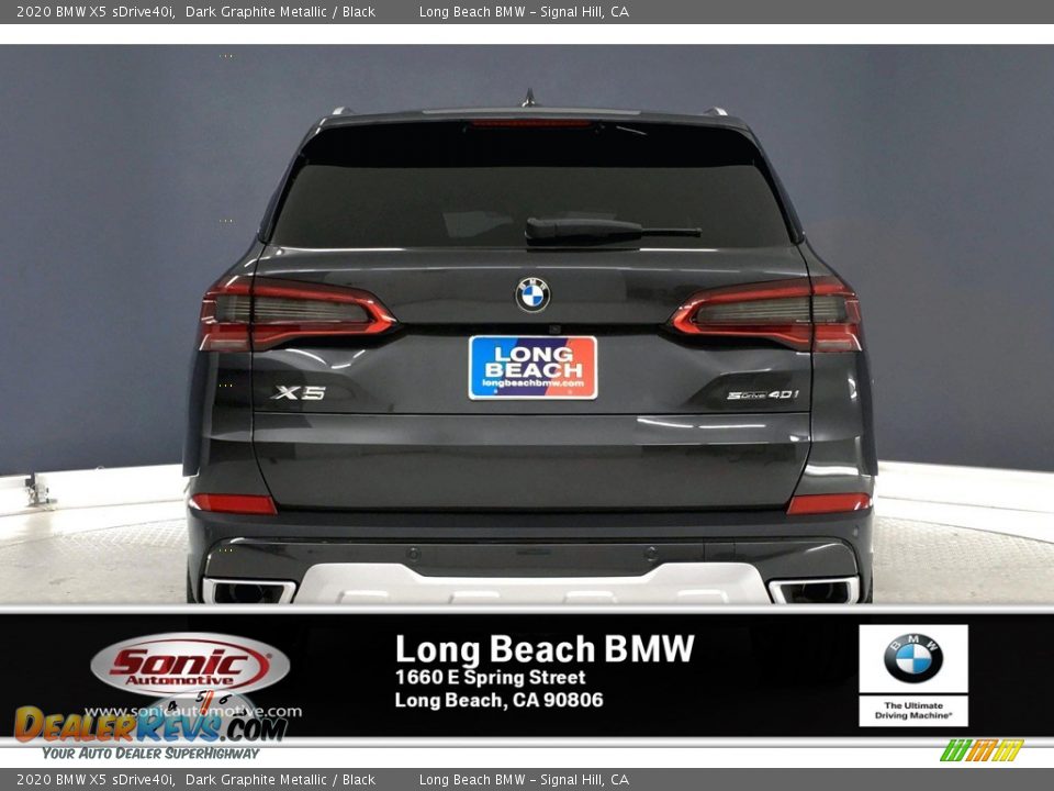 2020 BMW X5 sDrive40i Dark Graphite Metallic / Black Photo #3