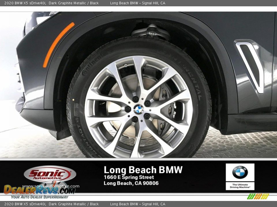 2020 BMW X5 sDrive40i Dark Graphite Metallic / Black Photo #9