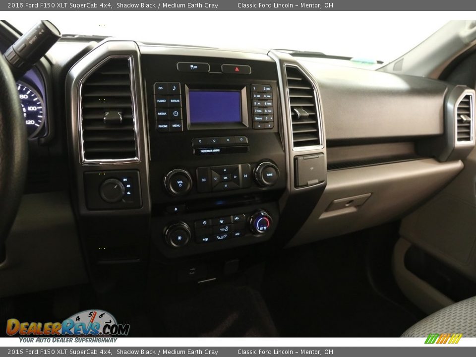 2016 Ford F150 XLT SuperCab 4x4 Shadow Black / Medium Earth Gray Photo #10